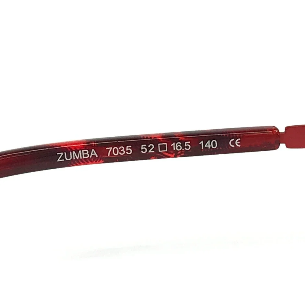 BOZ Eyeglasses Frames ZUMBA 7035 Purple Red Cat Eye Semi Rimmed 52-16.5-140